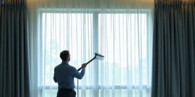 Commercial curtain stain removal service mill-park-vic hotels offices restaurants