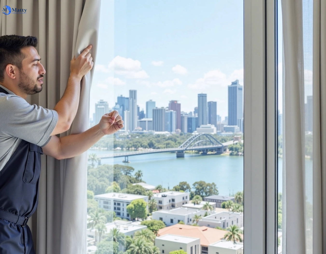 Professional curtain steam cleaning service mill-park-vic QLD by Matty Curtain Cleaning